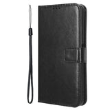 Honor 200 Smart - EIDERWOOD Kunstlæder Flip Cover m. Strop - Sort