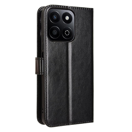 Honor 200 Smart - EIDERWOOD Kunstlæder Flip Cover m. Strop - Sort