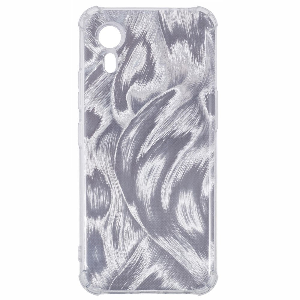 EIDERWOOD Samsung Galaxy Xcover 7 Fleksibelt Plastik Bagside Cover m. 4 Forskellige Baggrunde - Gennemsigtig / Multi