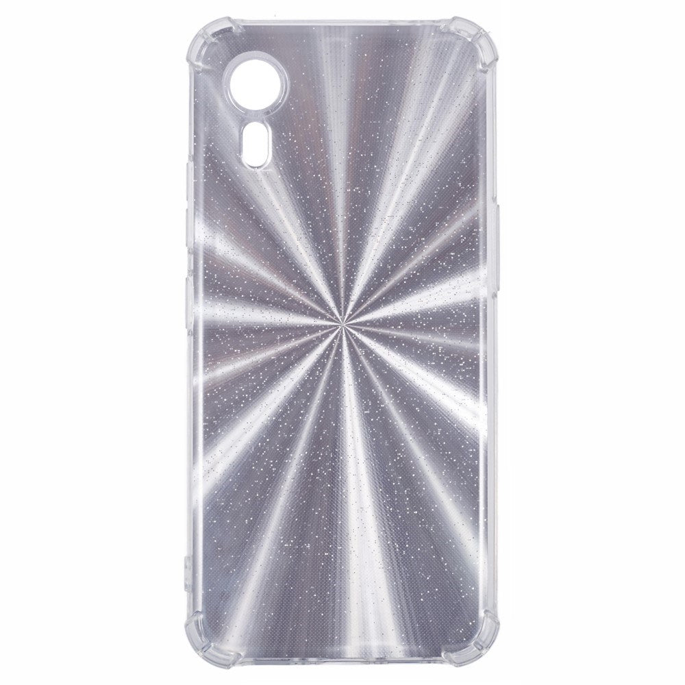 EIDERWOOD Samsung Galaxy Xcover 7 Fleksibelt Plastik Bagside Cover m. 4 Forskellige Baggrunde - Gennemsigtig / Multi