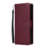 Samsung Galaxy Z Fold6 - EIDERWOOD Kunstlæder Flip Cover - Mørkerød