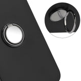 EIDERWOOD Samsung Galaxy A16 Fleksibelt Plastik Bagside Cover m. Magnetisk Ring Kickstand - Sort m. Sort Ring