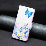 EIDERWOOD Samsung Galaxy A16 Læder Flip Cover m. Pung & Print - Sommerfugl & Blomster