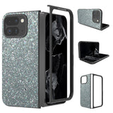 EIDERWOOD Google Pixel 9 Pro Fold (5G) Kunstlæder Glitter Bagside Cover - Mørkegrøn