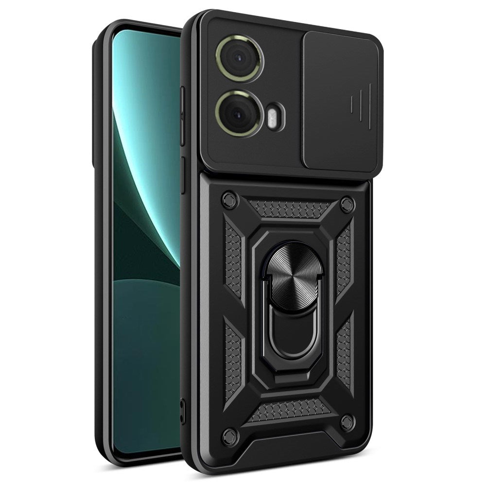 EIDERWOOD Motorola Moto G85 (5G) Håndværker Bagside Cover m. Magnetisk Kickstand & Cam Slider - Sort