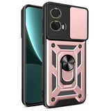 EIDERWOOD Motorola Moto G85 (5G) Håndværker Bagside Cover m. Magnetisk Kickstand & Cam Slider - Rose Gold