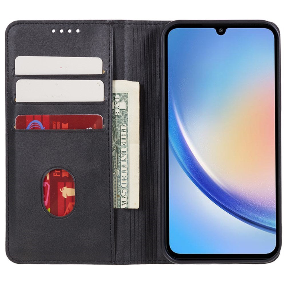 EIDERWOOD Samsung Galaxy A16 (4G/5G) Flip Cover m. Pung - Kunst Læder - Sort