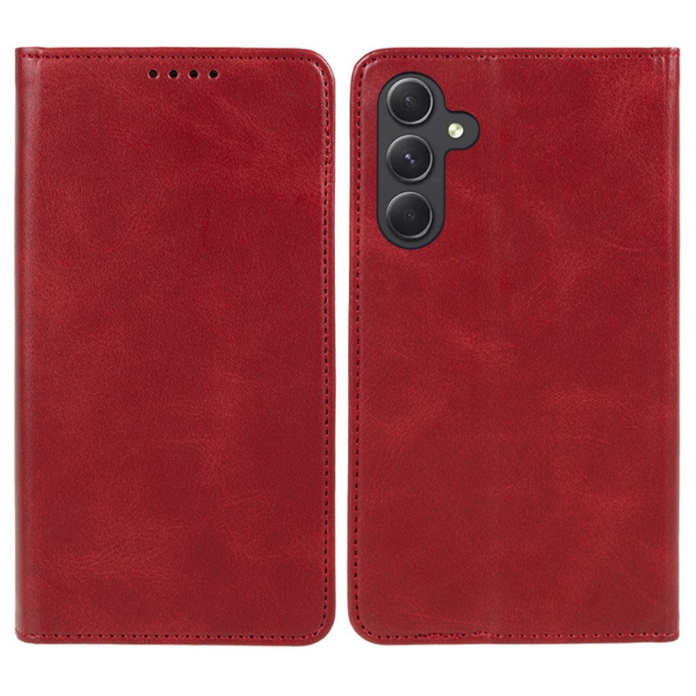 EIDERWOOD Samsung Galaxy A16 (4G/5G) Flip Cover m. Pung - Kunst Læder - Rød