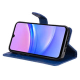 Samsung Galaxy A16 (4G/5G) PU Læder Flip Cover m. Pung og Strop - Blå