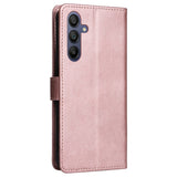 Samsung Galaxy A16 (4G/5G) PU Læder Flip Cover m. Pung og Strop - Rose Gold