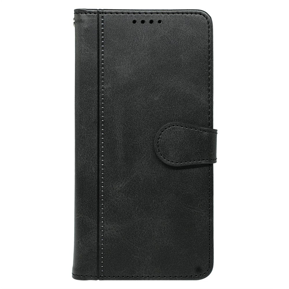 EIDERWOOD iPhone 16 Pro Læder Flip Cover m. Ståfunktion & Pung - Sort