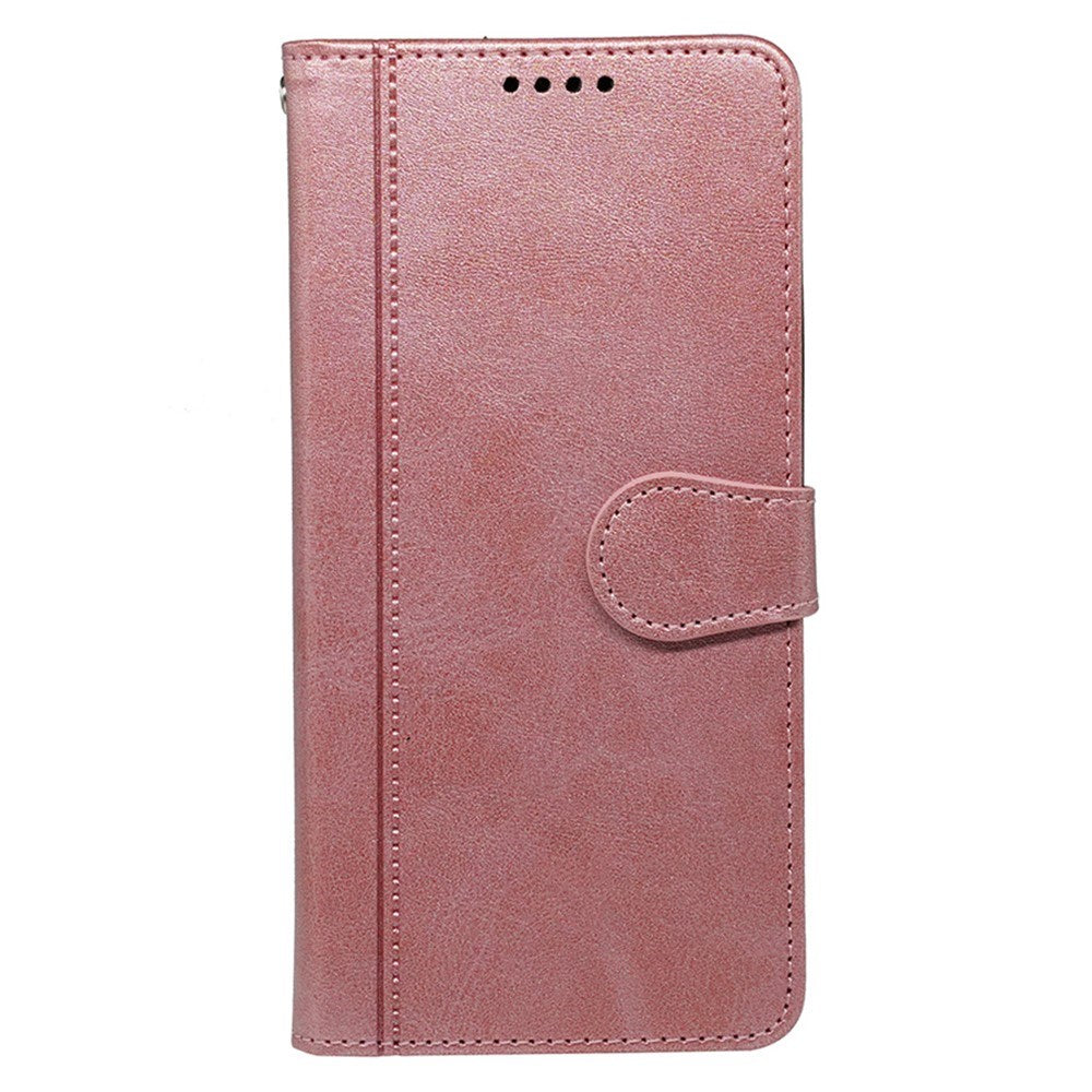 EIDERWOOD iPhone 16 Læder Flip Cover m. Ståfunktion & Pung - Rose Gold