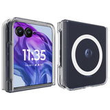 EIDERWOOD Motorola Razr 50 Ultra 5G MagSafe Kompatibel Fleksibel Plastik Cover Shockproof   - Gennemsigtig