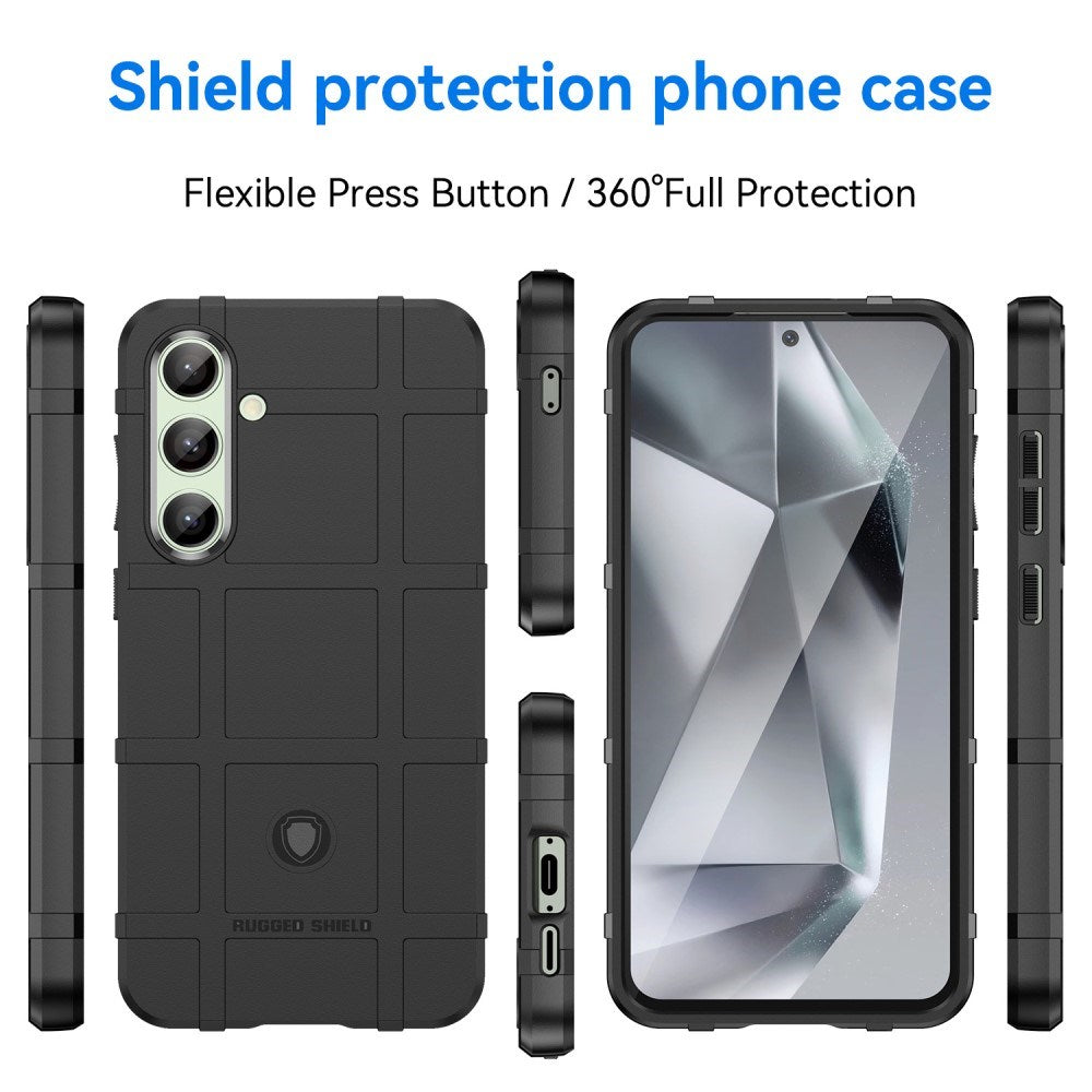 EIDERWOOD Samsung Galaxy S24 FE Rugged Shield Series Håndværker Bagside Cover - Sort