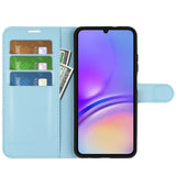 EIDERWOOD Samsung Galaxy A06 Litchi Læder Flip Cover inkl. Kortholder - Blå