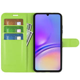 EIDERWOOD Samsung Galaxy A06 Litchi Læder Flip Cover inkl. Kortholder - Grøn