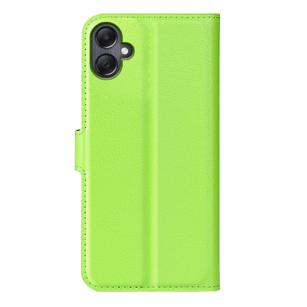 EIDERWOOD Samsung Galaxy A06 Litchi Læder Flip Cover inkl. Kortholder - Grøn