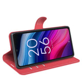 EIDERWOOD TCL 505 Kunstlæder Flip Cover m. Kortholder - Rød