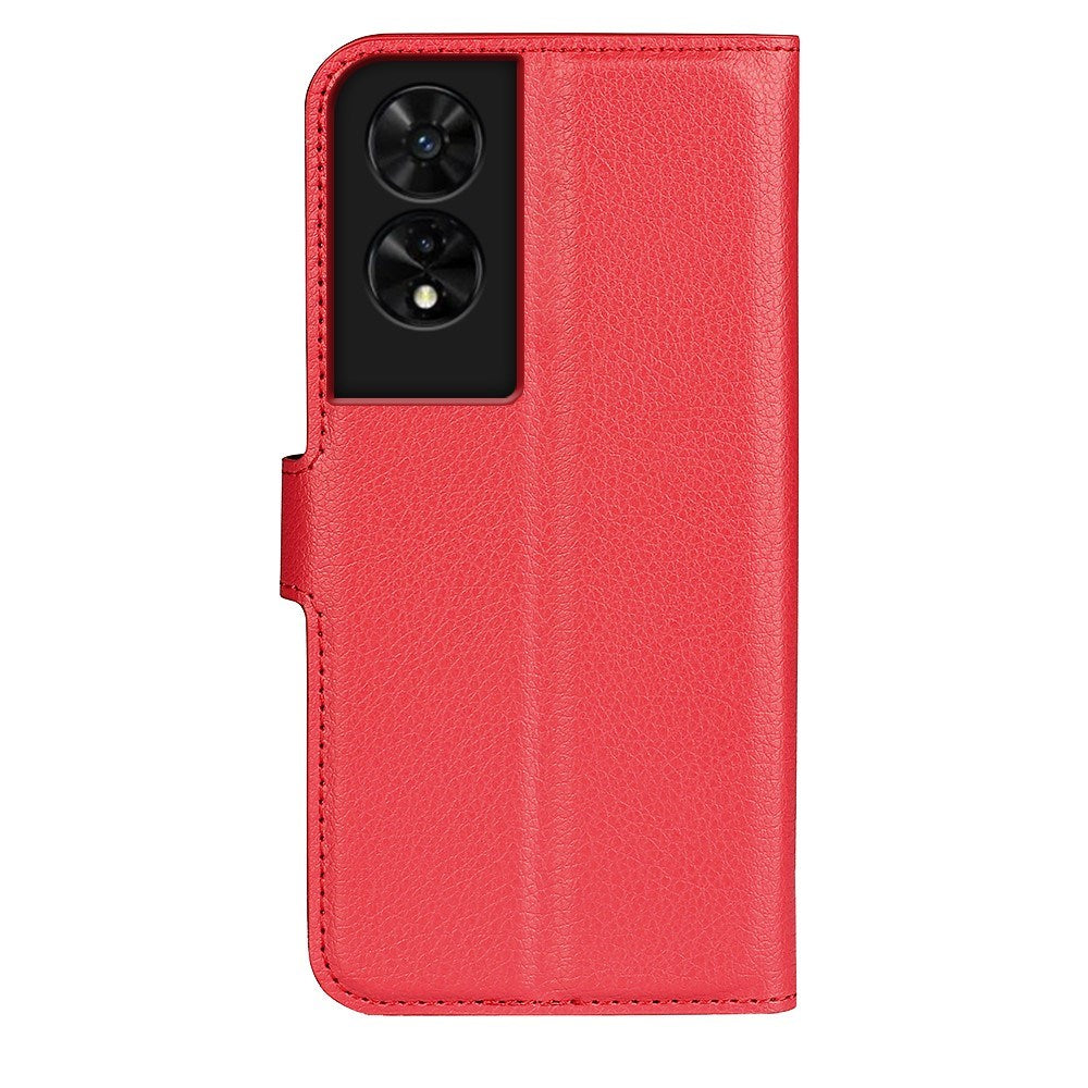 EIDERWOOD TCL 505 Kunstlæder Flip Cover m. Kortholder - Rød