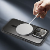 iPhone 16 Pro ESR Hybrid Bagside Cover - MagSafe Kompatibel - Gennemsigtig / Sort