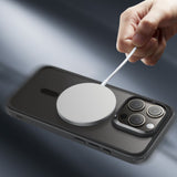 iPhone 16 Pro ESR Hybrid Bagside Cover - MagSafe Kompatibel - Sort Gennemsigtig