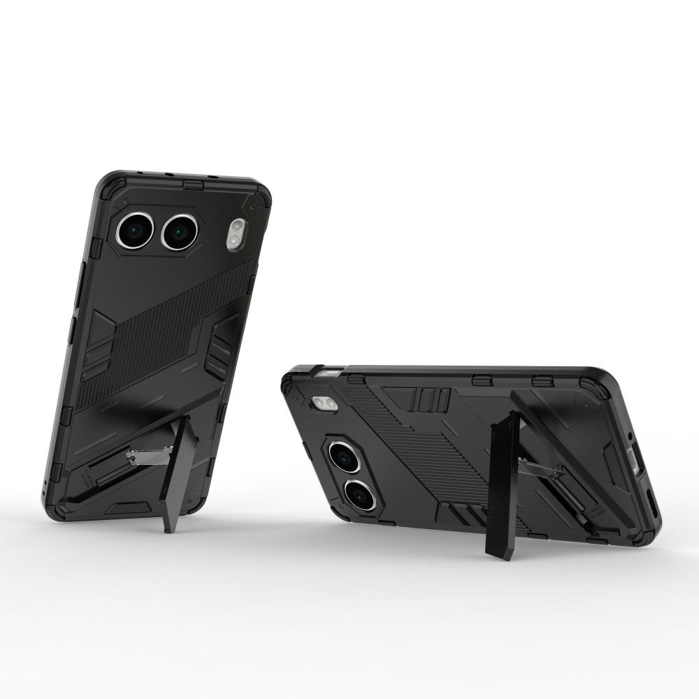 EIDERWOOD OnePlus Nord 4 (5G) Hybrid Håndværker Bagside Cover m. Kickstand - Sort