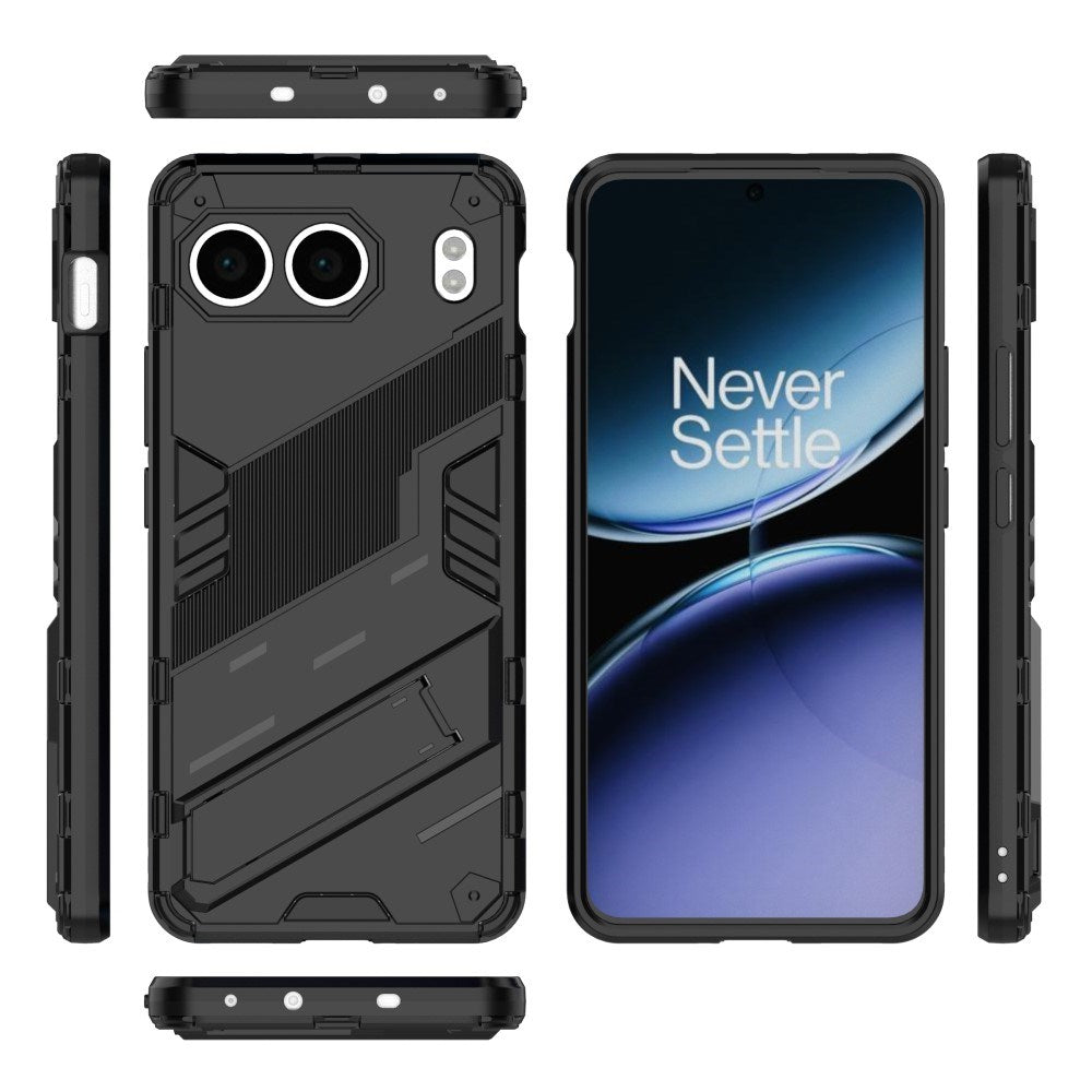 EIDERWOOD OnePlus Nord 4 (5G) Hybrid Håndværker Bagside Cover m. Kickstand - Sort