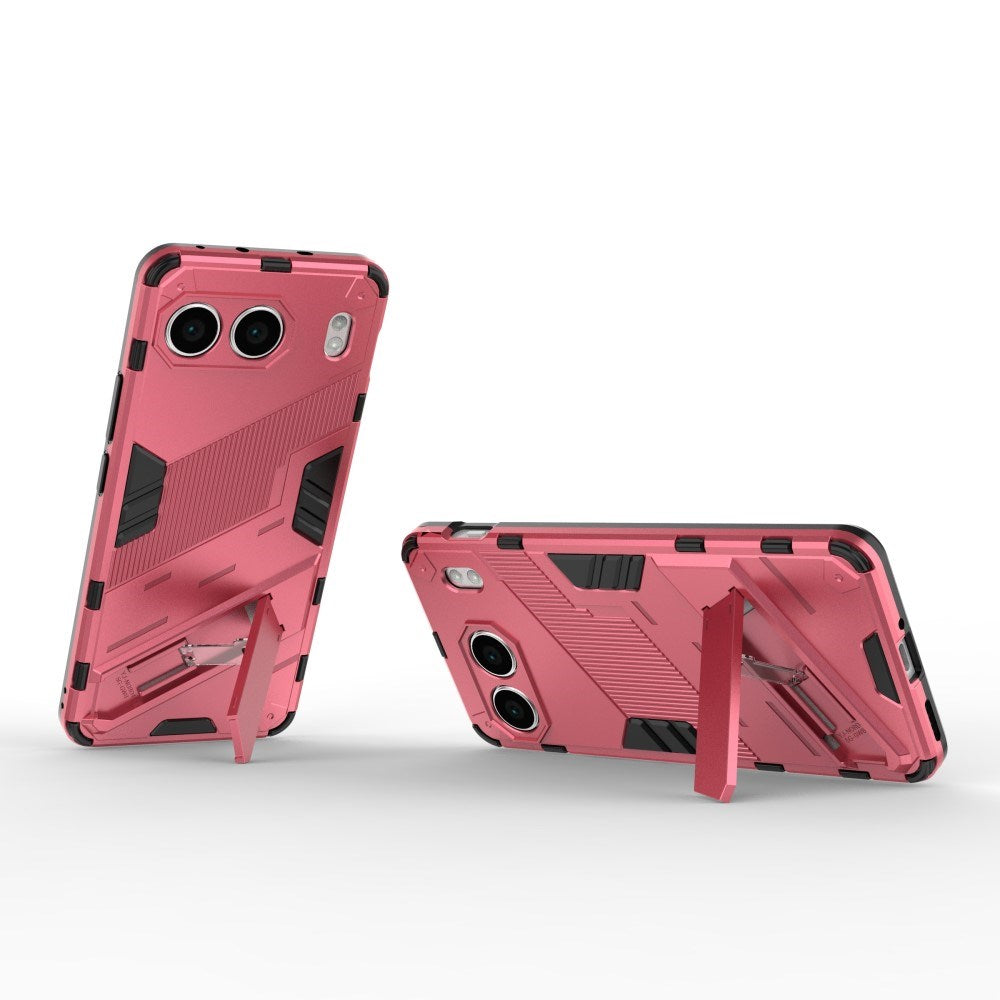 EIDERWOOD OnePlus Nord 4 (5G) Hybrid Håndværker Bagside Cover m. Kickstand - Lyserød