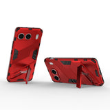 EIDERWOOD OnePlus Nord 4 (5G) Hybrid Håndværker Bagside Cover m. Kickstand - Rød