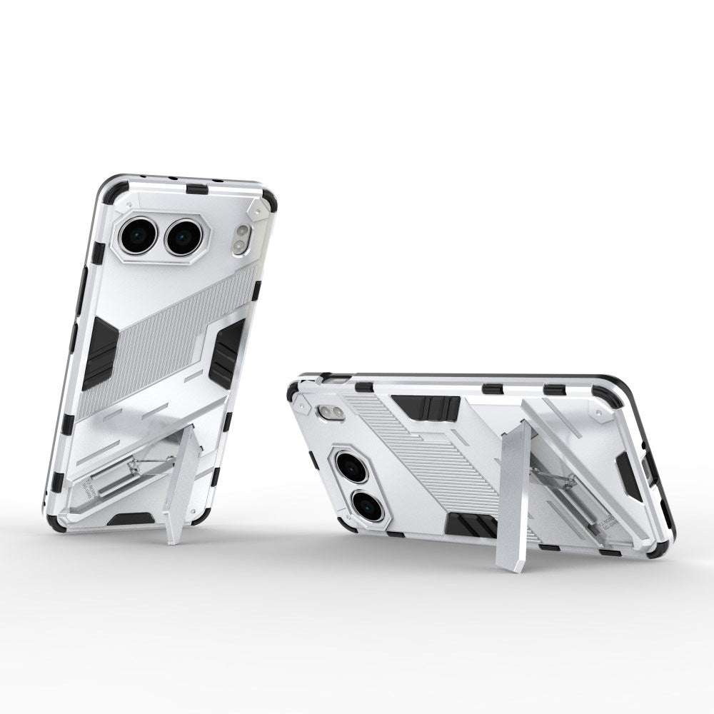 EIDERWOOD OnePlus Nord 4 (5G) Hybrid Håndværker Bagside Cover m. Kickstand - Hvid