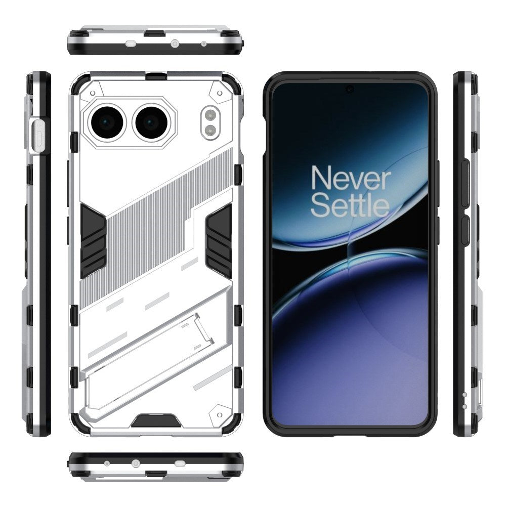 EIDERWOOD OnePlus Nord 4 (5G) Hybrid Håndværker Bagside Cover m. Kickstand - Hvid