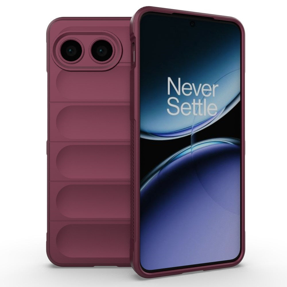 EIDERWOOD OnePlus Nord 4 (5G) Fleksibelt Plastik Bagside Cover - Mørkerød