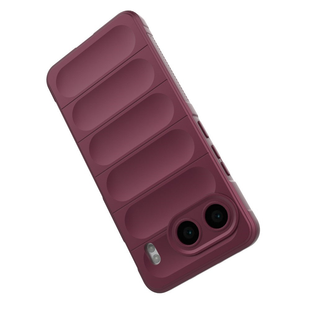 EIDERWOOD OnePlus Nord 4 (5G) Fleksibelt Plastik Bagside Cover - Mørkerød