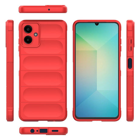 Samsung Galaxy A06 Fleksibelt Plastik Bagside Cover - Rød