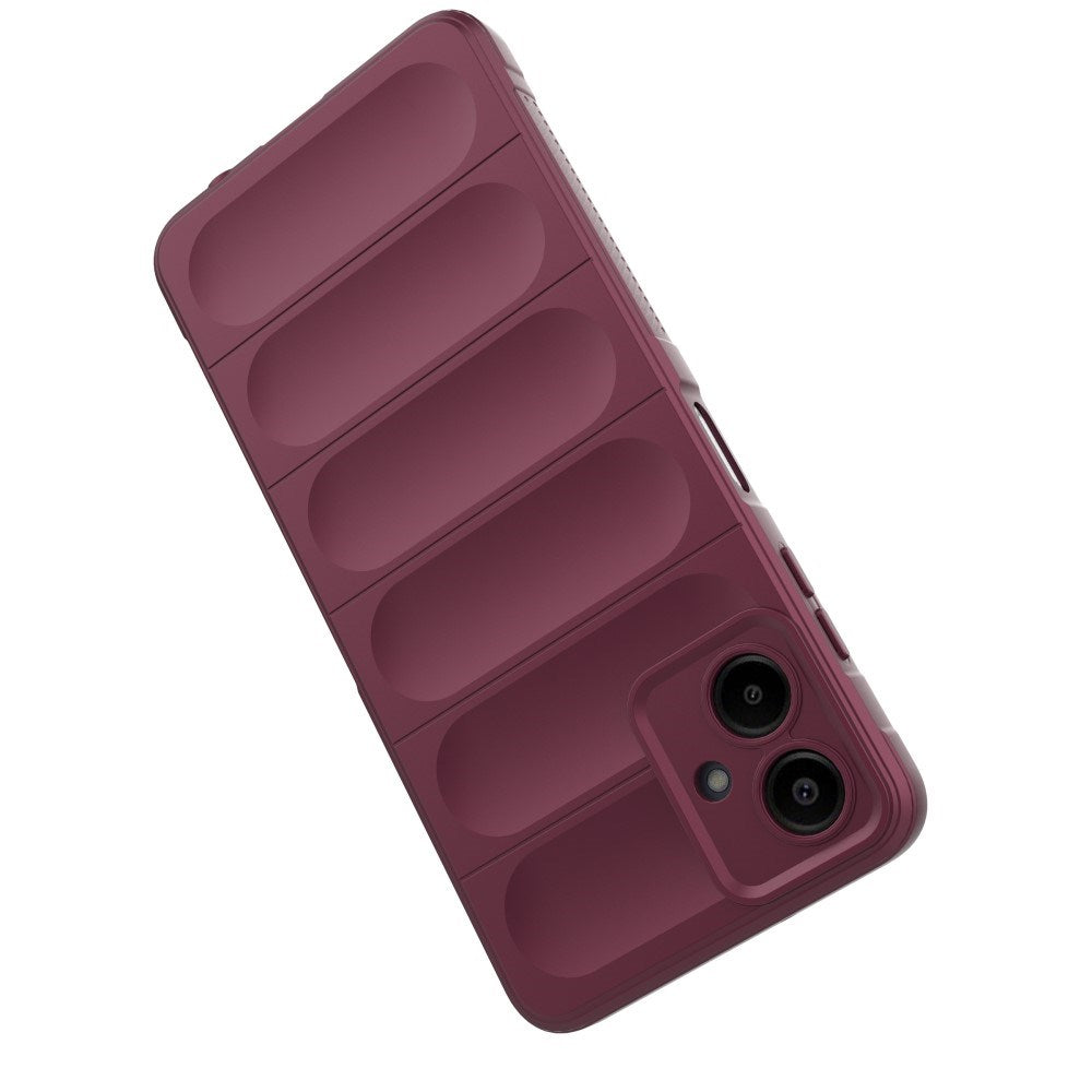 Samsung Galaxy A06 Fleksibelt Plastik Bagside Cover - Vinrød