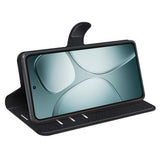 EIDERWOOD Xiaomi 14T Litchi Læder Flip Cover m. Pung - Sort