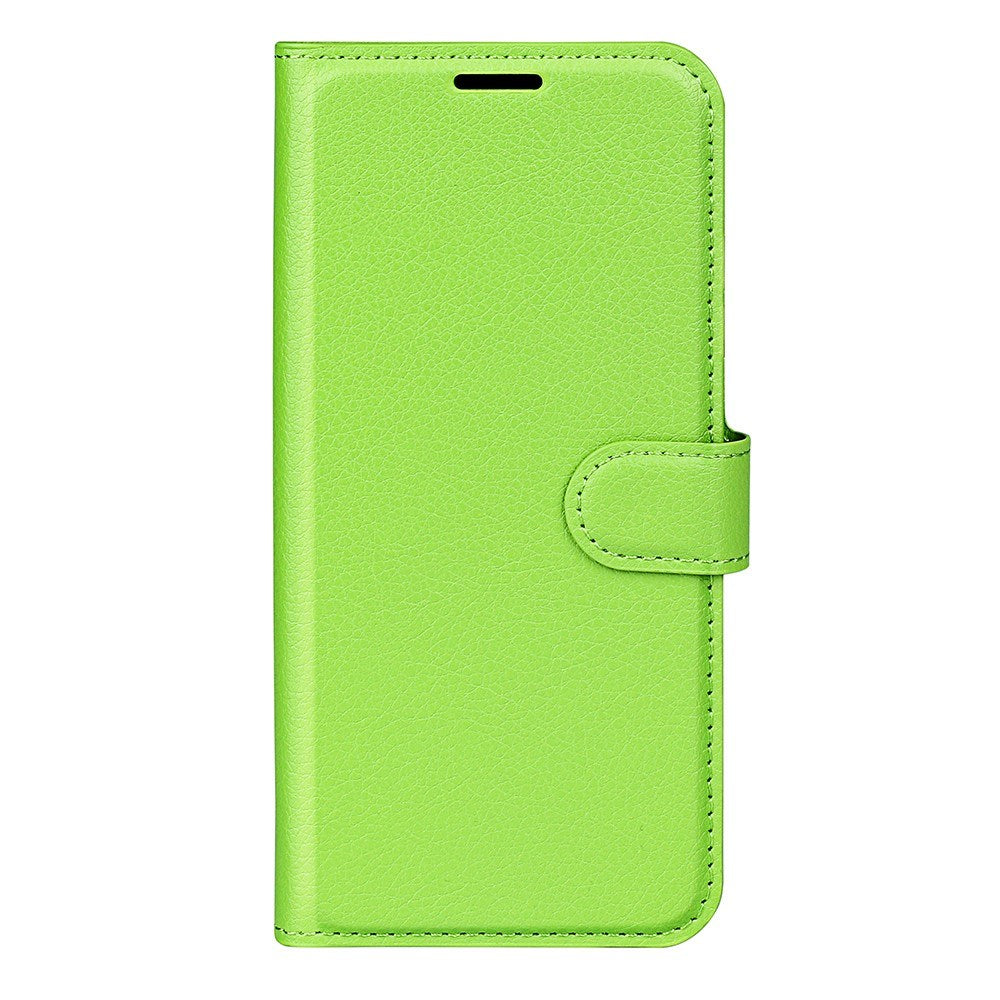 EIDERWOOD Xiaomi 14T Litchi Læder Flip Cover m. Pung - Grøn