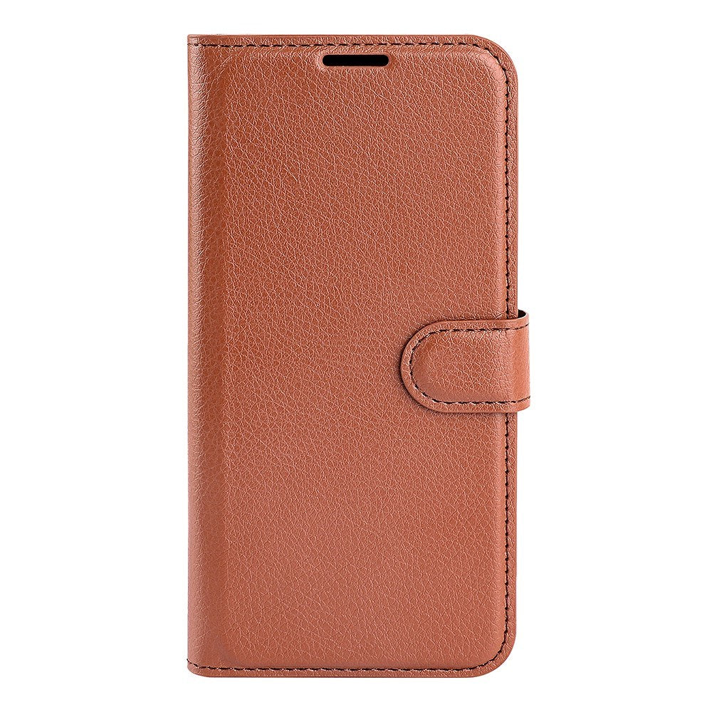 EIDERWOOD Xiaomi 14T Litchi Læder Flip Cover m. Pung - Brun