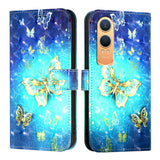 EIDERWOOD OnePlus Nord CE4 Lite (5G) Kunstlæder Flip Cover m. Pung og Strop - Gyldne Sommerfugle