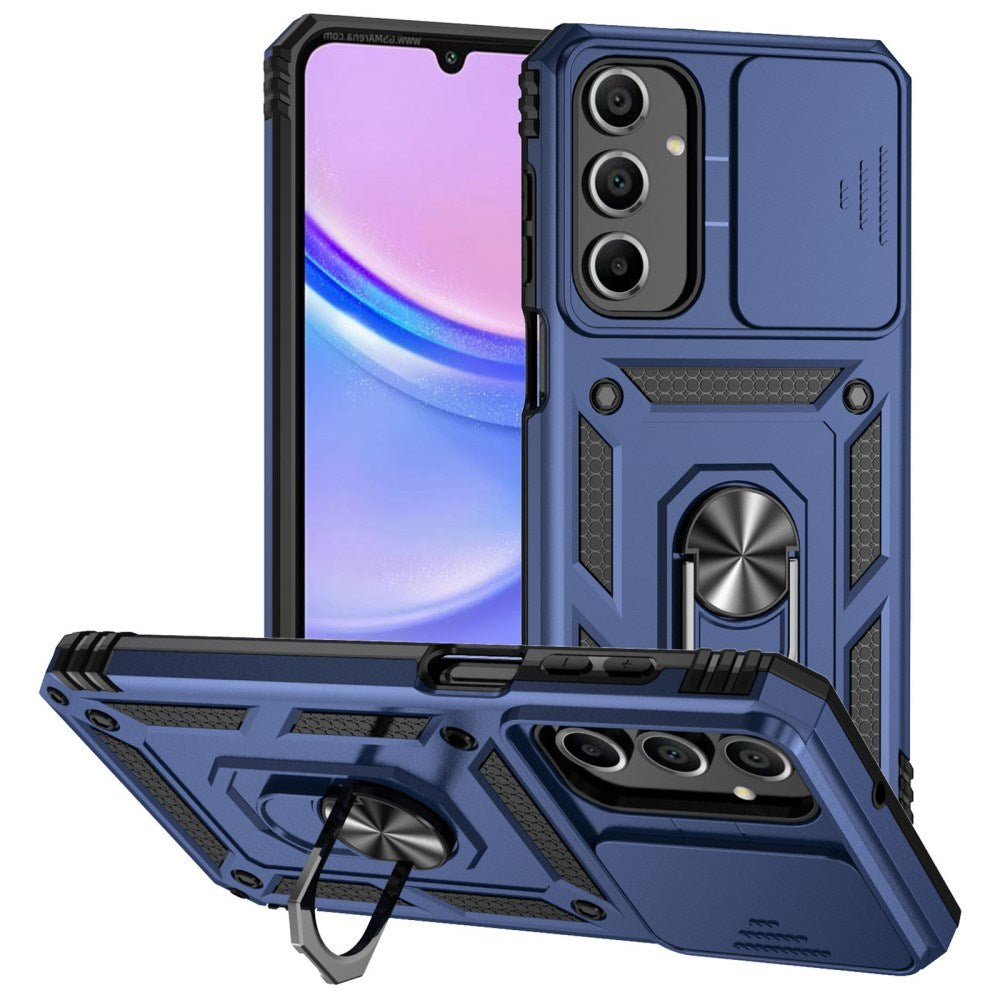 EIDERWOOD Samsung Galaxy A16 (4G/5G) Håndværker Bagside Cover m. Magnetisk Kickstand & Cam Slider - Blå