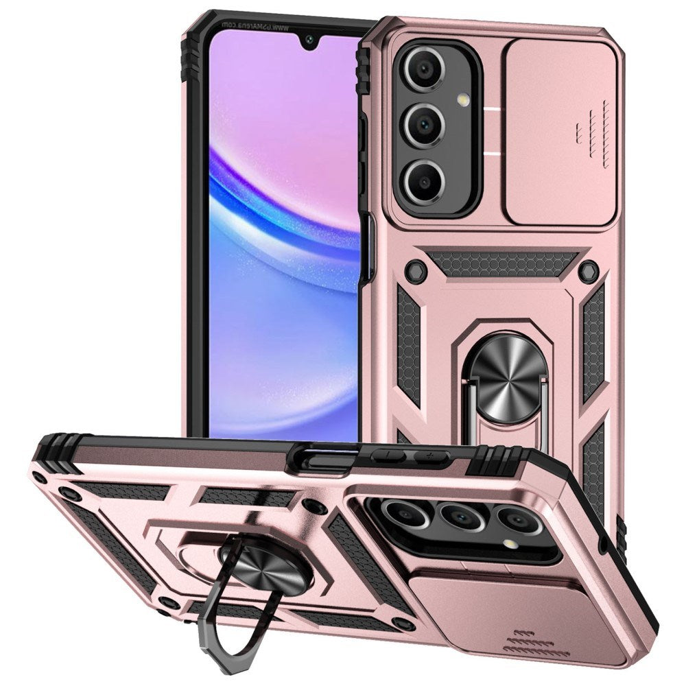 EIDERWOOD Samsung Galaxy A16 (4G/5G) Håndværker Bagside Cover m. Magnetisk Kickstand & Cam Slider - Rose Gold