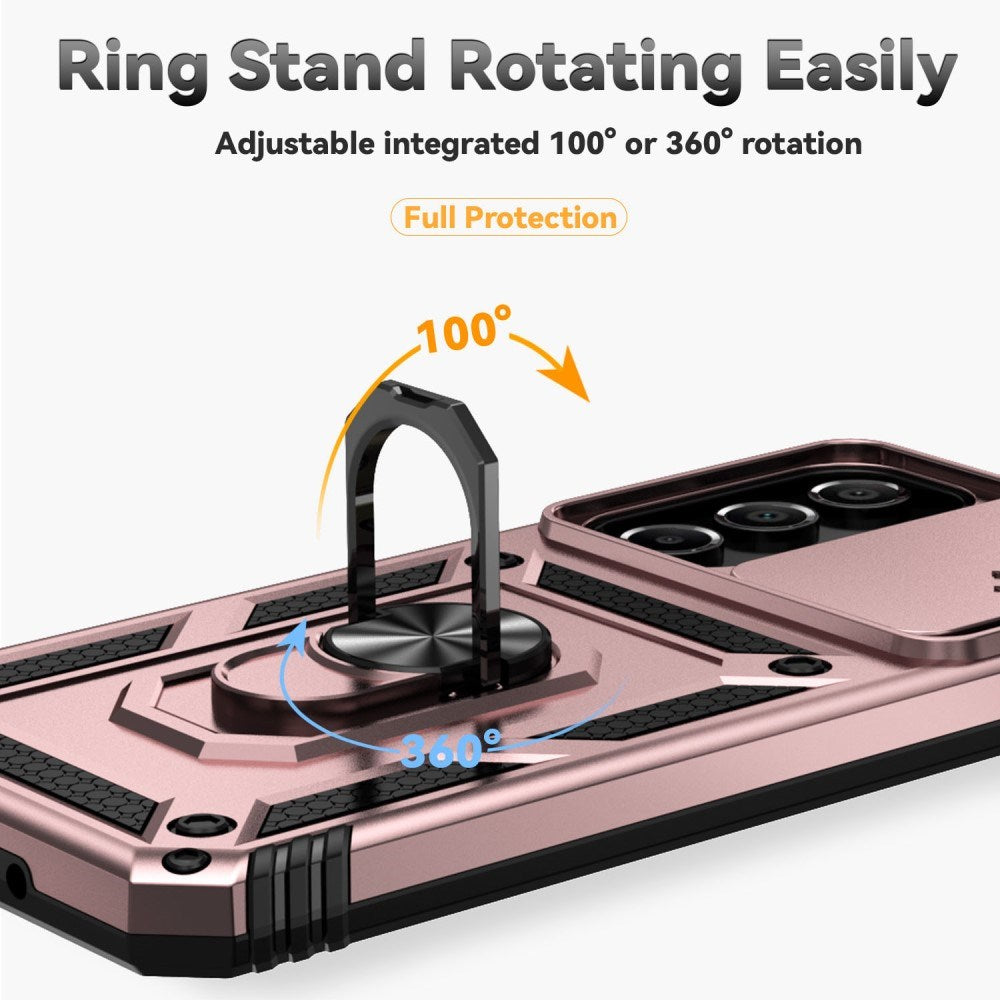 EIDERWOOD Samsung Galaxy A16 (4G/5G) Håndværker Bagside Cover m. Magnetisk Kickstand & Cam Slider - Rose Gold