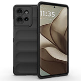 Robust Cover til Motorola Edge 50 5G - Skridsikkert Anti-Stød Beskyttelsescover - Sort
