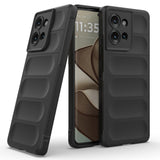 Robust Cover til Motorola Edge 50 5G - Skridsikkert Anti-Stød Beskyttelsescover - Sort