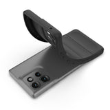 Robust Cover til Motorola Edge 50 5G - Skridsikkert Anti-Stød Beskyttelsescover - Sort