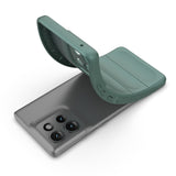 Robust Cover til Motorola Edge 50 5G - Skridsikkert Anti-Stød Beskyttelsescover - Grøn