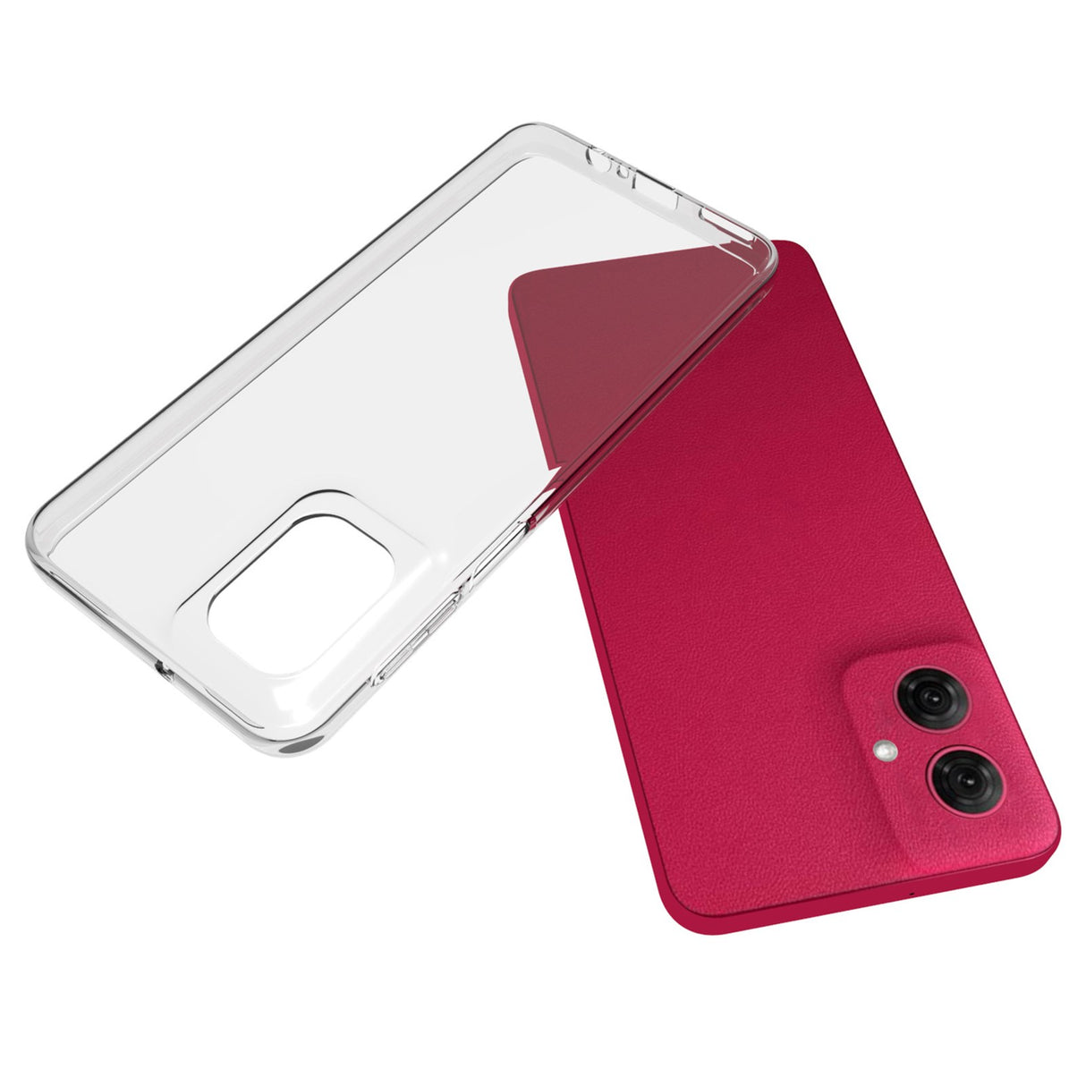 Motorola Moto G55 5G - Klar Blød Plast Beskyttende Cover