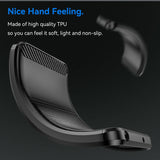 EIDERWOOD Motorola Edge 50 Cover m. Carbon Fiber Texture - Sort