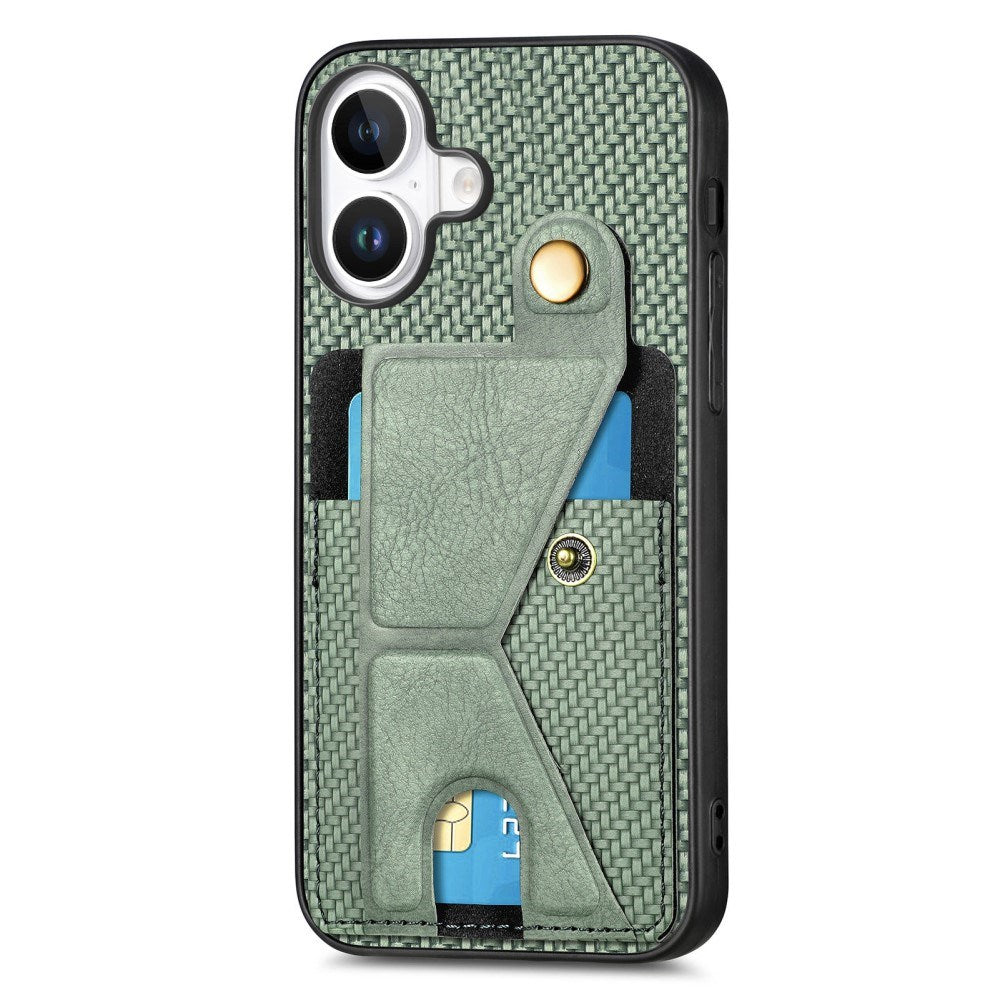 EIDERWOOD iPhone 16 Plus K-Formet Hybrid Mobil Cover - Grøn