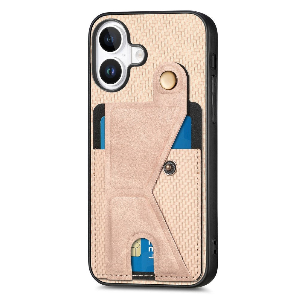 EIDERWOOD iPhone 16 Plus K-Formet Hybrid Mobil Cover - Rose Gold